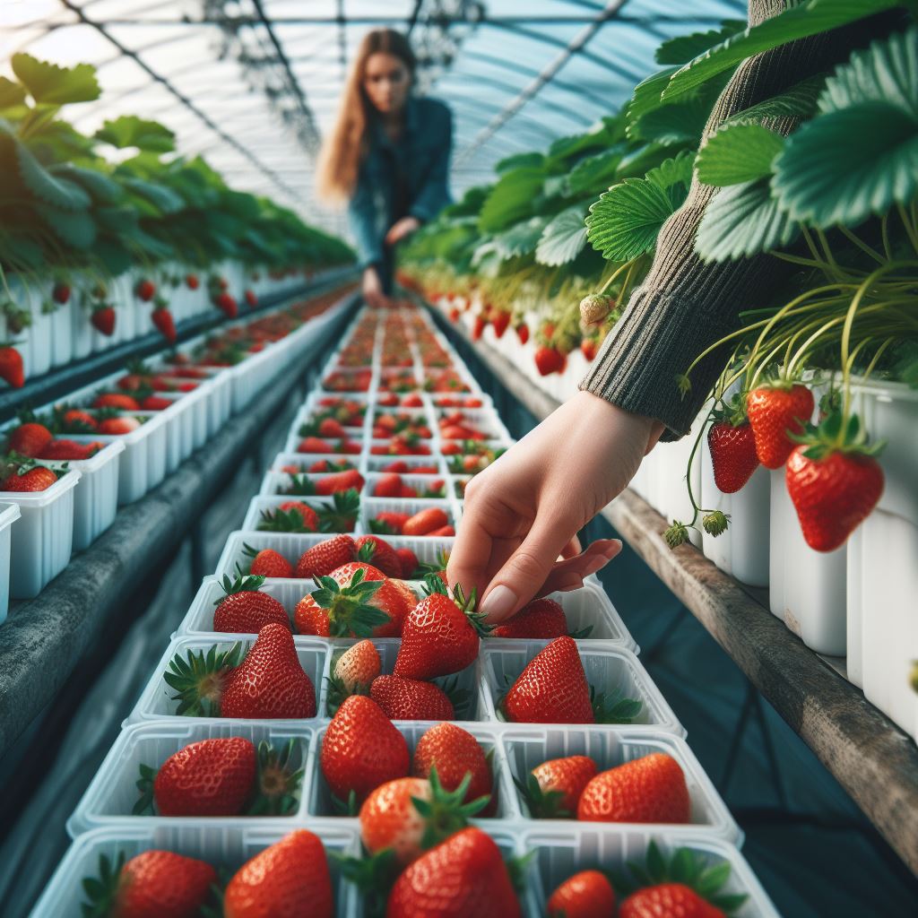 Клубника в теплице