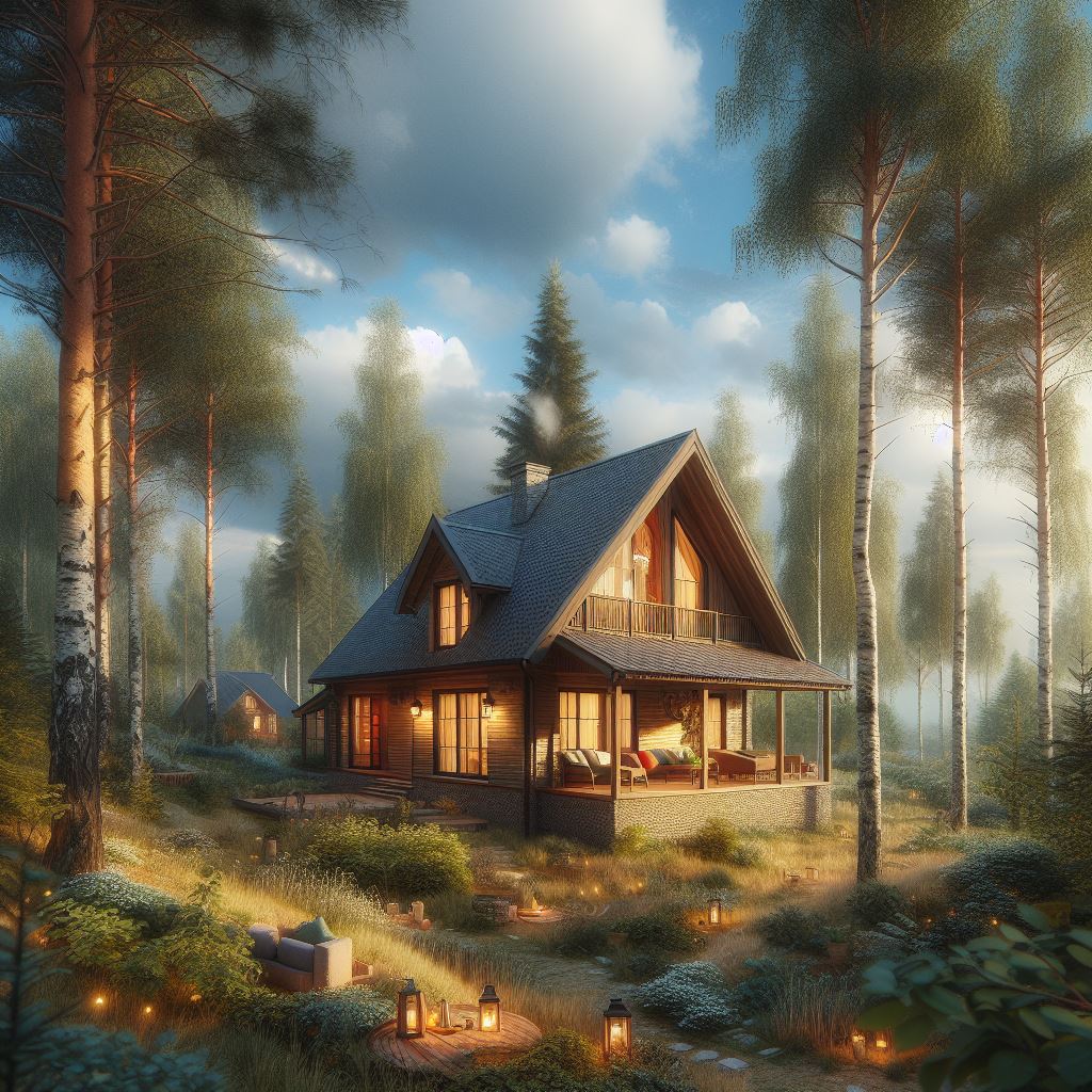 домик в лесу туризм