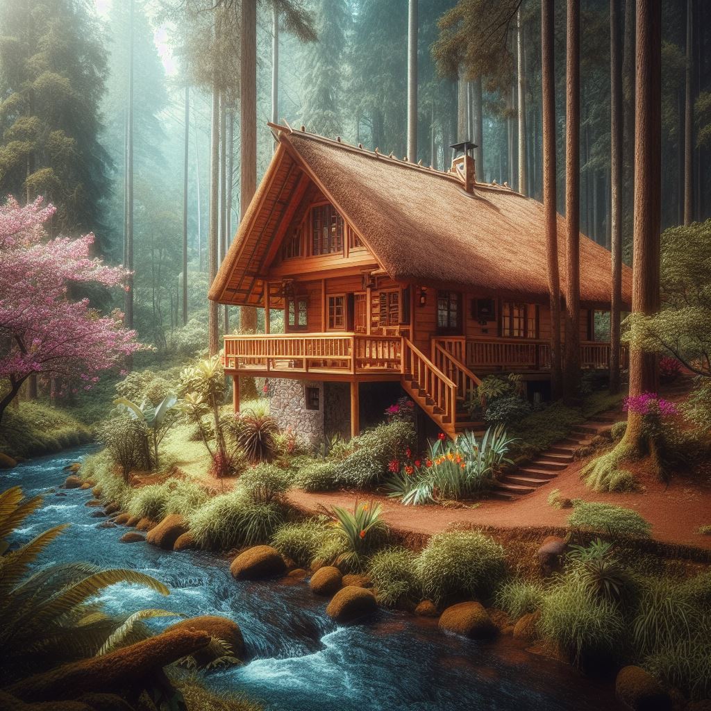 домик в лесу туризм